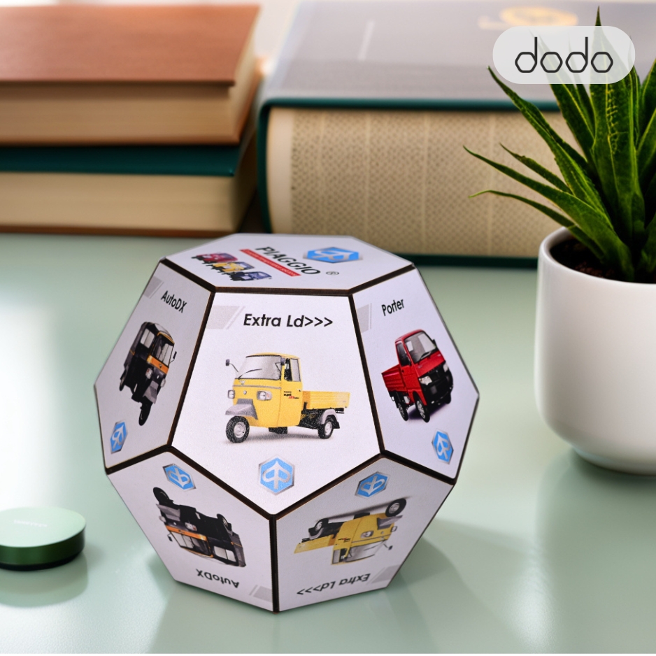Dodo Ball Calendar 2026 | Customized 12-Sided MDF Desk Calendar ...